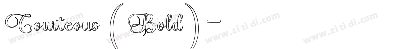 Courteous (Bold)字体转换